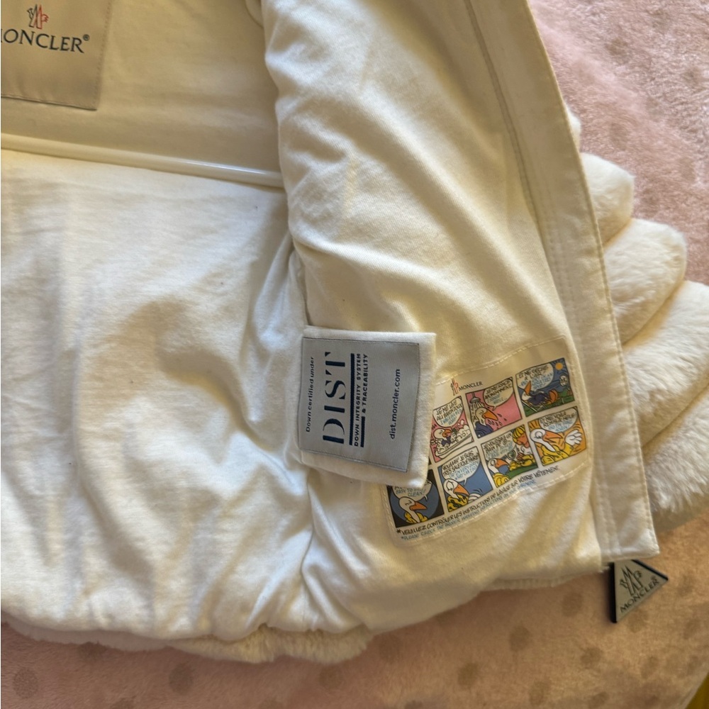 Moncler White Puffer Jacket